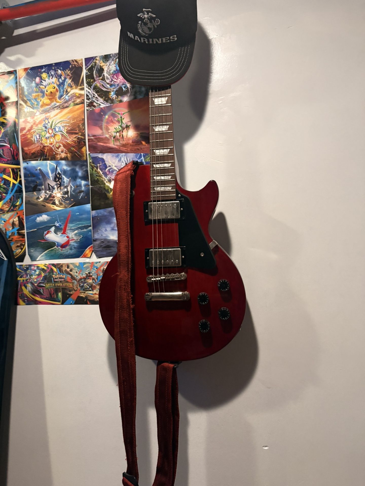 Red guitar