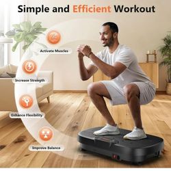 $40 Vibration Plate Exercise Machine for Lymphatic Drainage,Power Vibrate Stand Shake Board