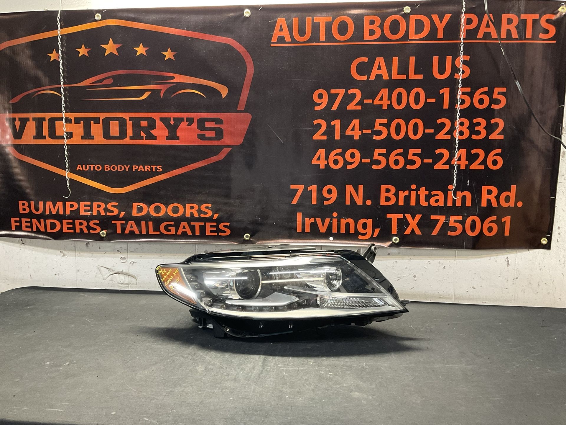 VW CC 2013-2017 RH HEADLIGHT XENON HID OEM