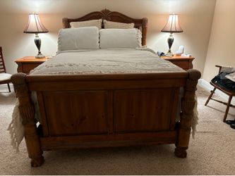 Queen headboard footboard siderails