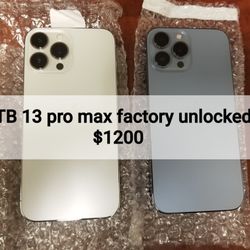 iPhone 13 Pro Max Factory unlocked 1TB