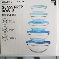 New Glass Prep Bowls 10 Pieces