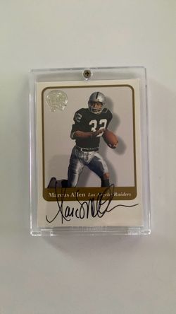 Marcus Allen Autographed Los Angeles Raiders Football Card