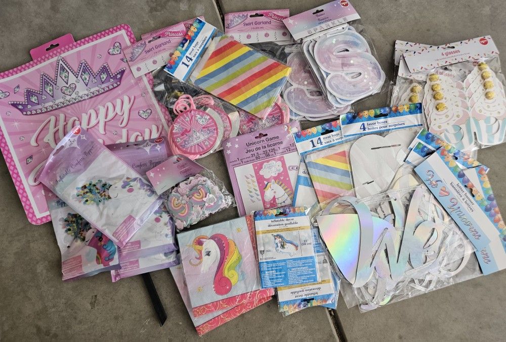 Left Over Party Supplies