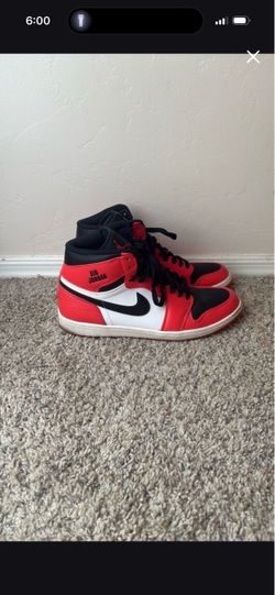 Air Jordan 1 High Orange Black White Sneakers