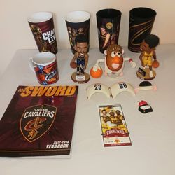 Cleveland Cavaliers bobblehead and collectible bundle