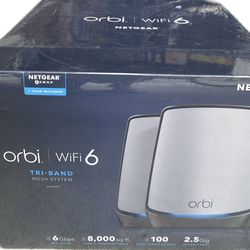 NETGEAR Orbi Wireless WiFi 802.11ax 4 Port Wireless Router RBK843S-100NAS Sealed
