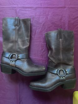 Leather boots