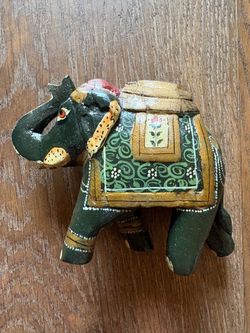 Small wooden elephant