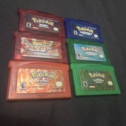 Gameboy Advance Pokémon Games