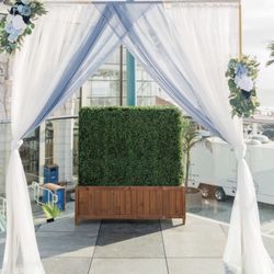 2 White Sheer Curtains - Perfect for Arch