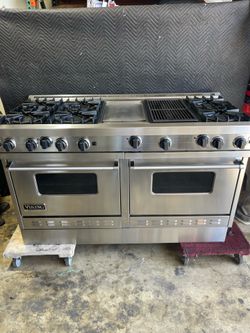 Viking 60” stove 6 burners grill, griddle