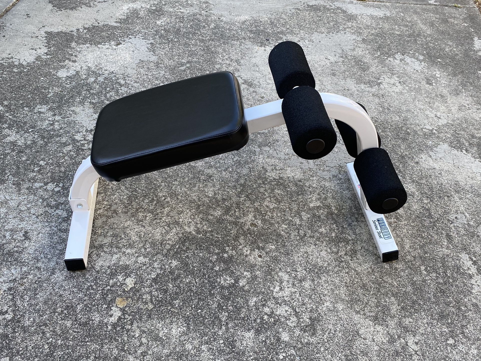 PARABODY Serious Steel Ab Bench, Sit-up Crunch Bench