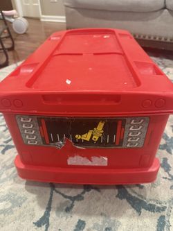Vintage Lego Fire Truck Storage Duplo 