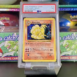 1999 Ninetales Shadowless 12/102 Base Set Holo Rare Pokémon Card PSA 7
