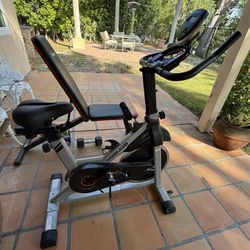 Gym Bench And Exercise Bike 