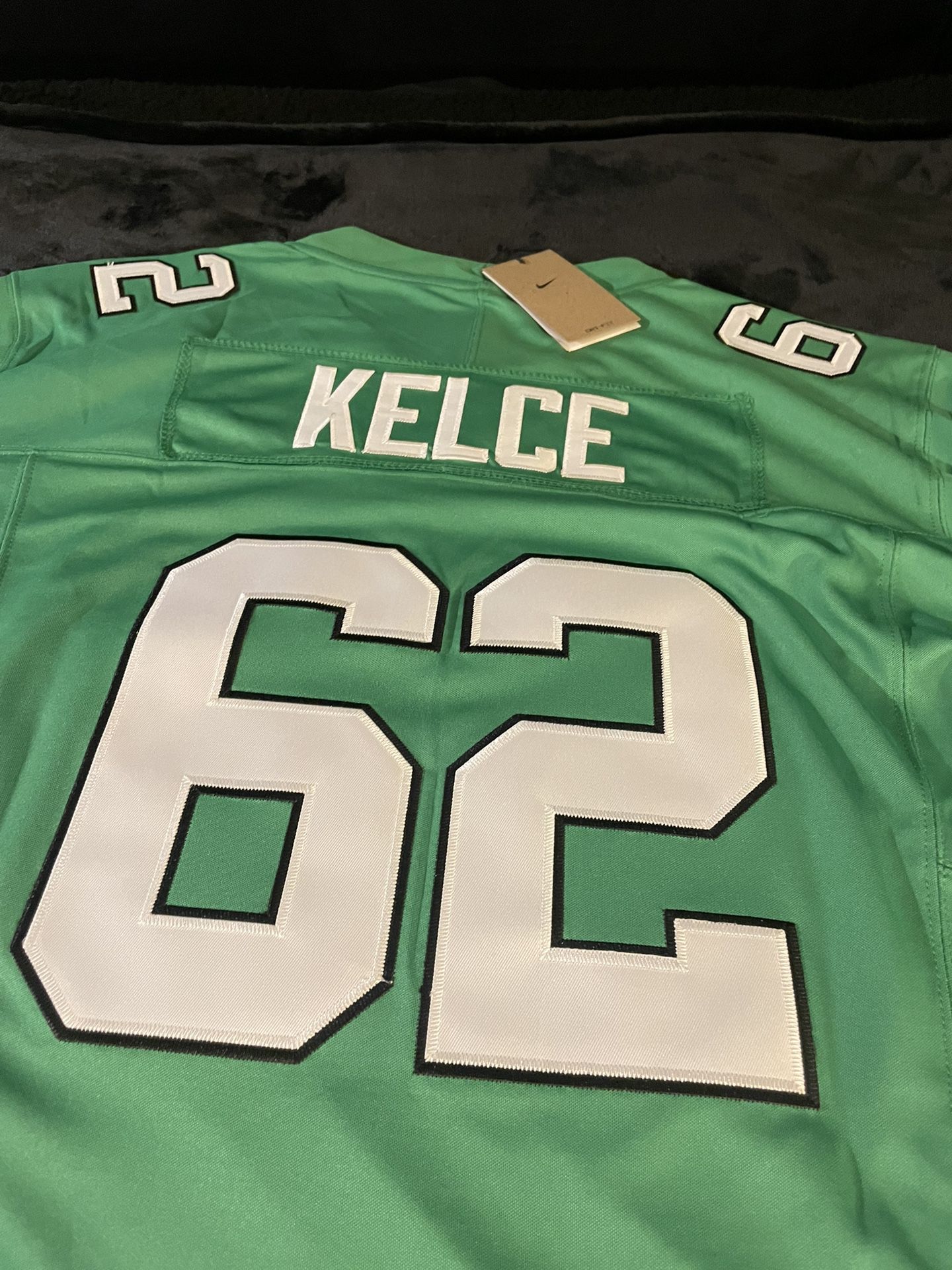 Philadelphia Eagles Jason Kelce - KELLY GREEN Jersey Men’s Large