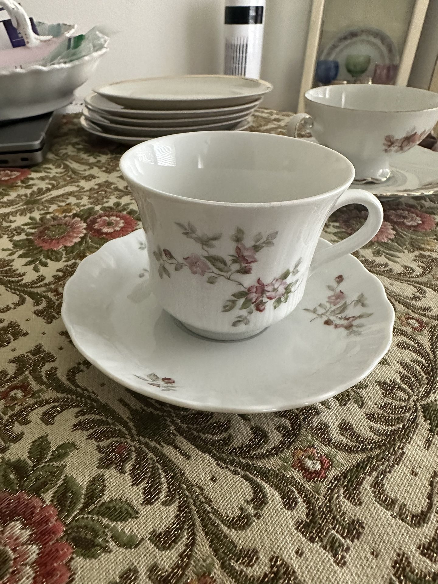 Bavarian Teacup And Saucer (5) Available