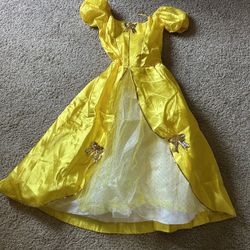 Yellow Princess Dress, Dress Up Or For Halloween, 8-12 Years Old