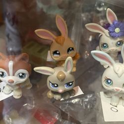 Easter Basket Littlest pet shops $10 each Bunny Rabbits And More