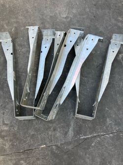 Galvanized Steel Joist Hangers – Set of 6