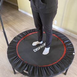 Dispank , Foldable Trampoline, 96 Inches, Black