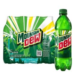 12 Pk Mountain Dew 16.9 OZ Bottles New Sealed In PK