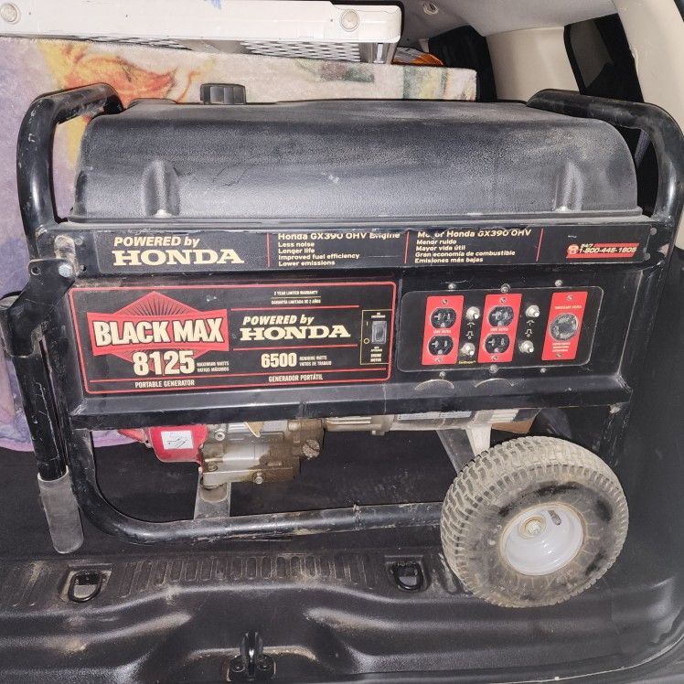 Honda Black Max 8125 GENERATOR