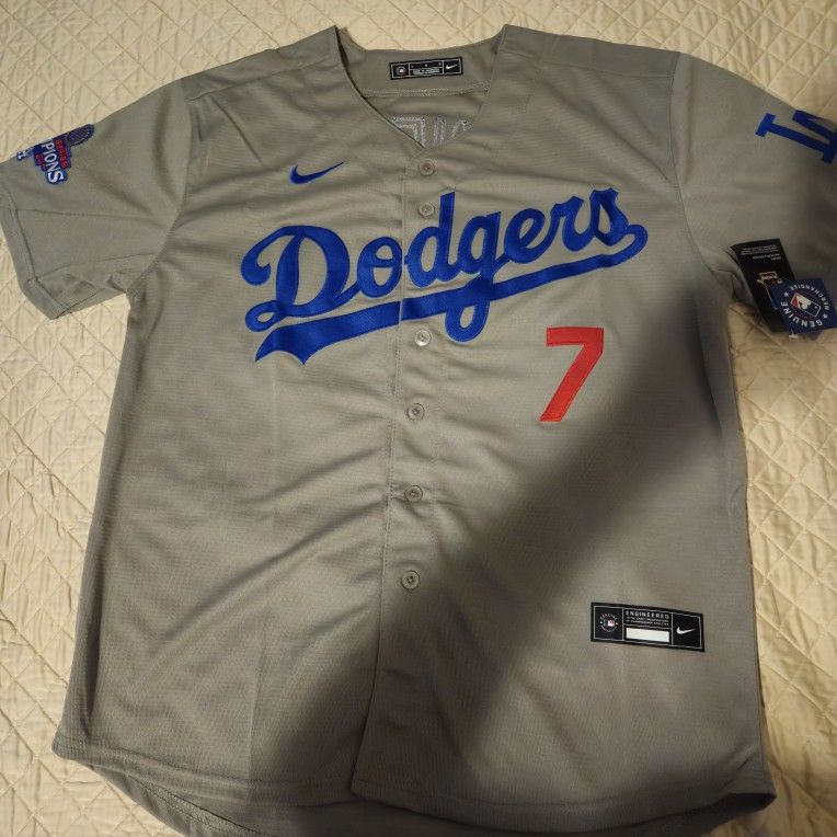 Los Angeles Dodgers Snell Gray Jersey