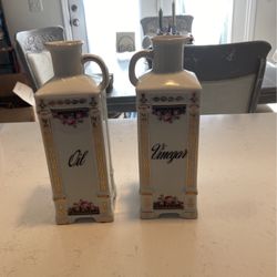 czeckoslavakian  china oil and vinegar set