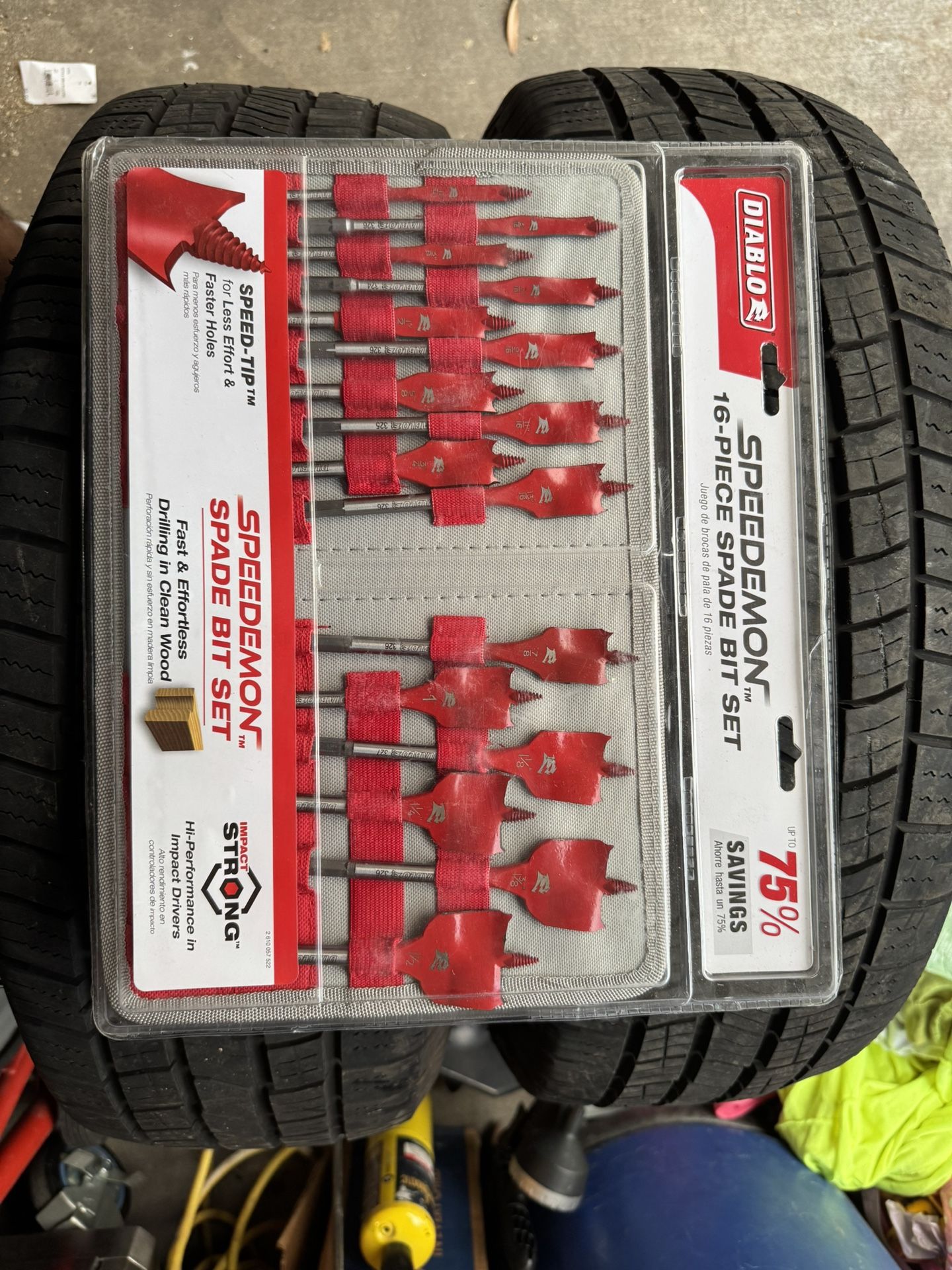 Diablo Paddle Bit Set With Storage Binder