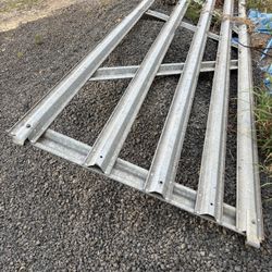 14 Foot Farm Panel Gate - Galvanized Aluminum 