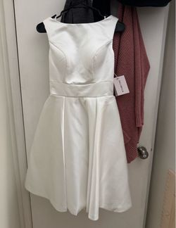 White dress with bows