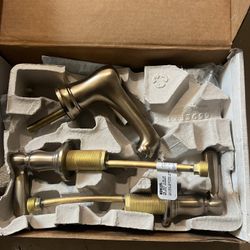 New Kohler Bancroft Widespread Bathroom Sink Faucet