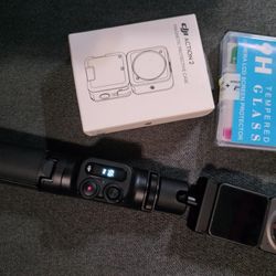 DJI Action 2 Dual-Screen Combo With  Original Remote Selfie Stick 