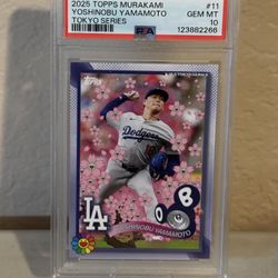 2025 Topps Murakami Yoshinobu Yamamoto PSA 10