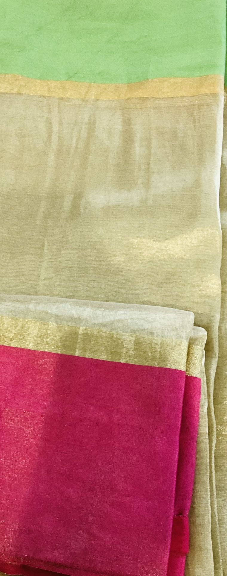 Brand New Golden Color Tissue Fabric..