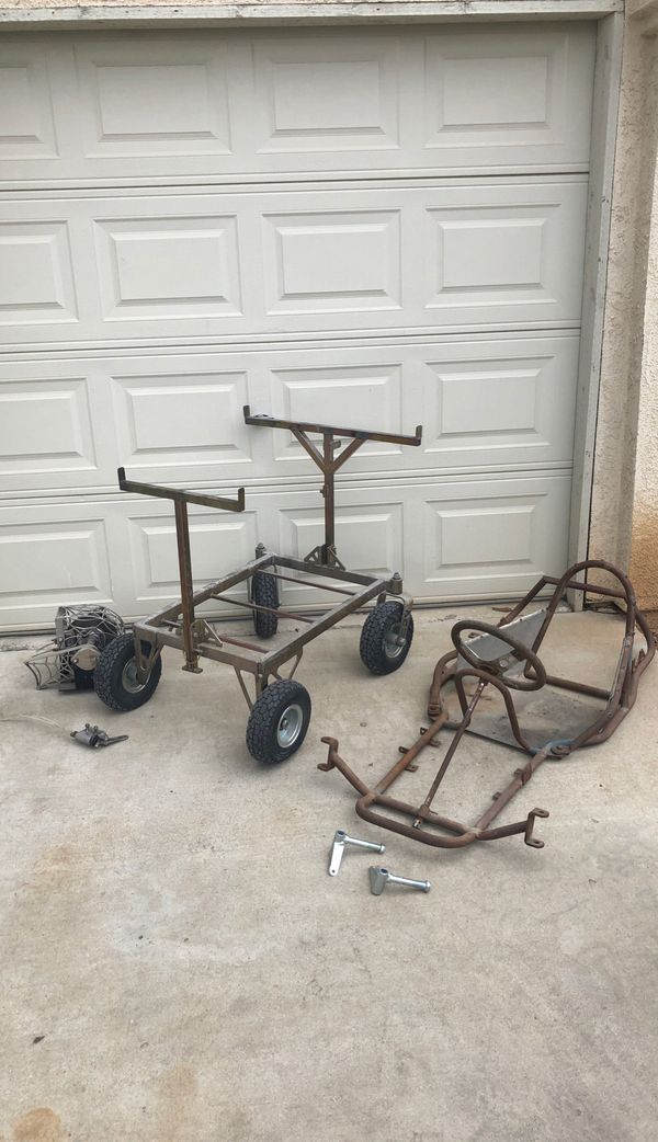 Vintage professional racing go kart frame and stand for Sale in Fresno