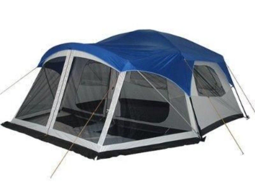14x15' Greatland 2 Room 7-8 Person Cabin Tent w/ Screen Porch 7' Center Height for Headroom