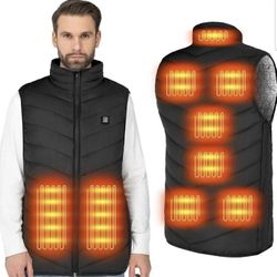 Lightweight Heated Jacket with 3 Heat Levels USB Charging No Battery