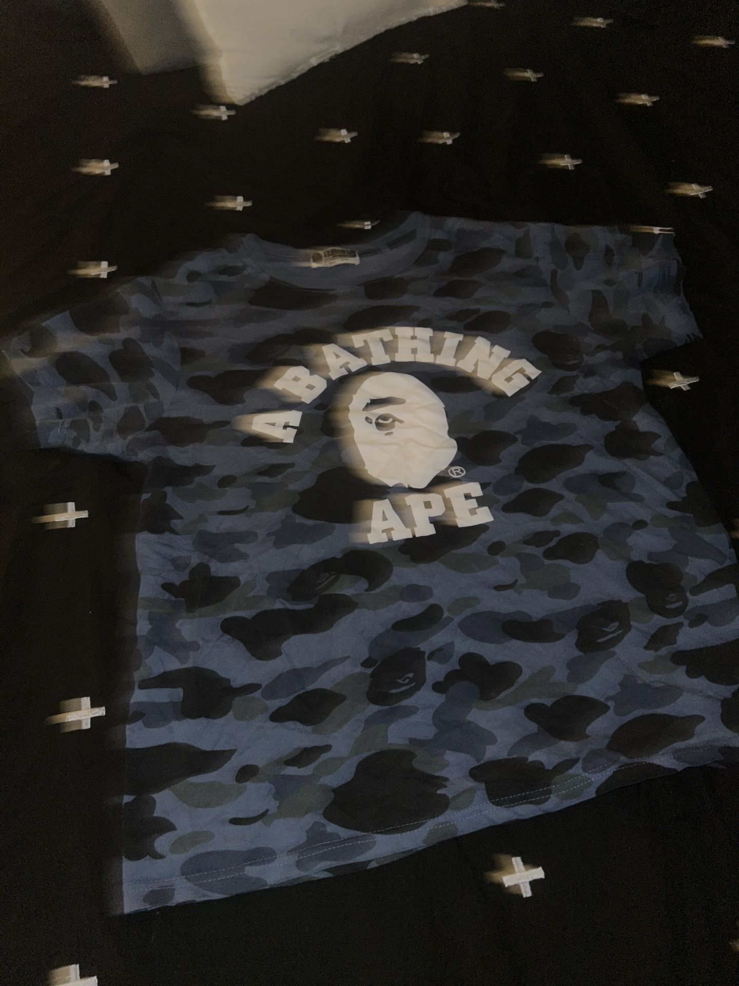 Bape shirt blue camo