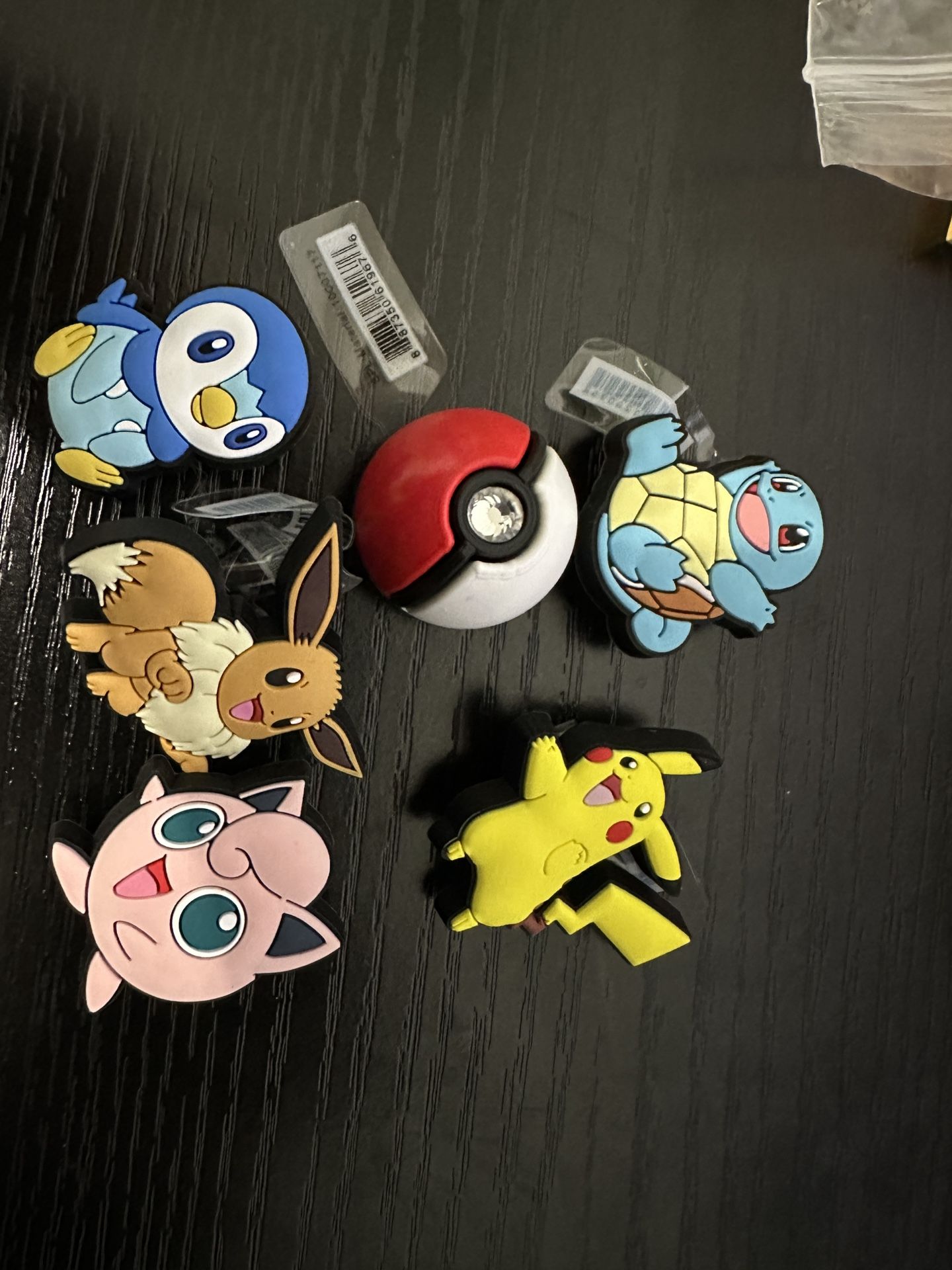 Brand NEW! 6 Crocs Charms Pokémon
