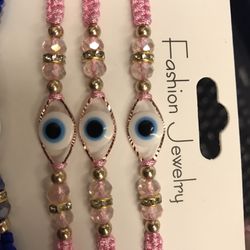Pink Evil Eye Bracelets Pulseras Para El Mal De Ojo 🧿 