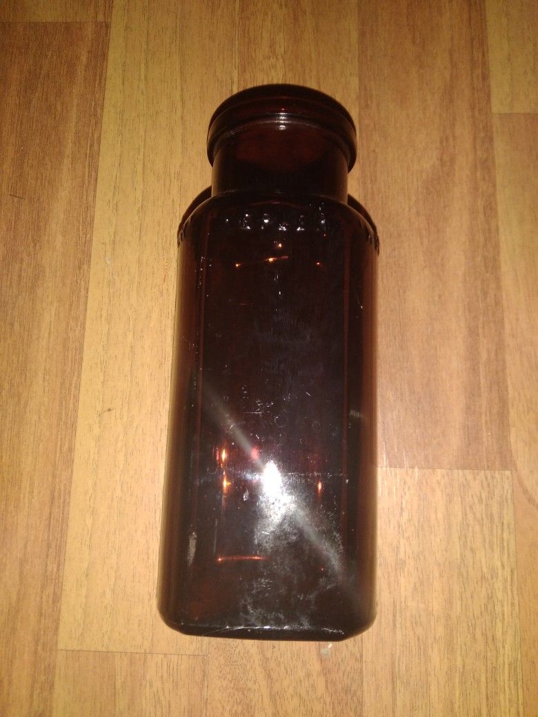 Amber Glass Kepler Malt Bottle