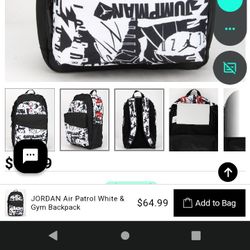 Jordan Air Patrol White And Gym Bag