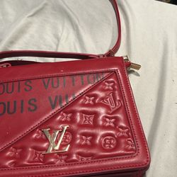 Red Louis Vuitton Bag