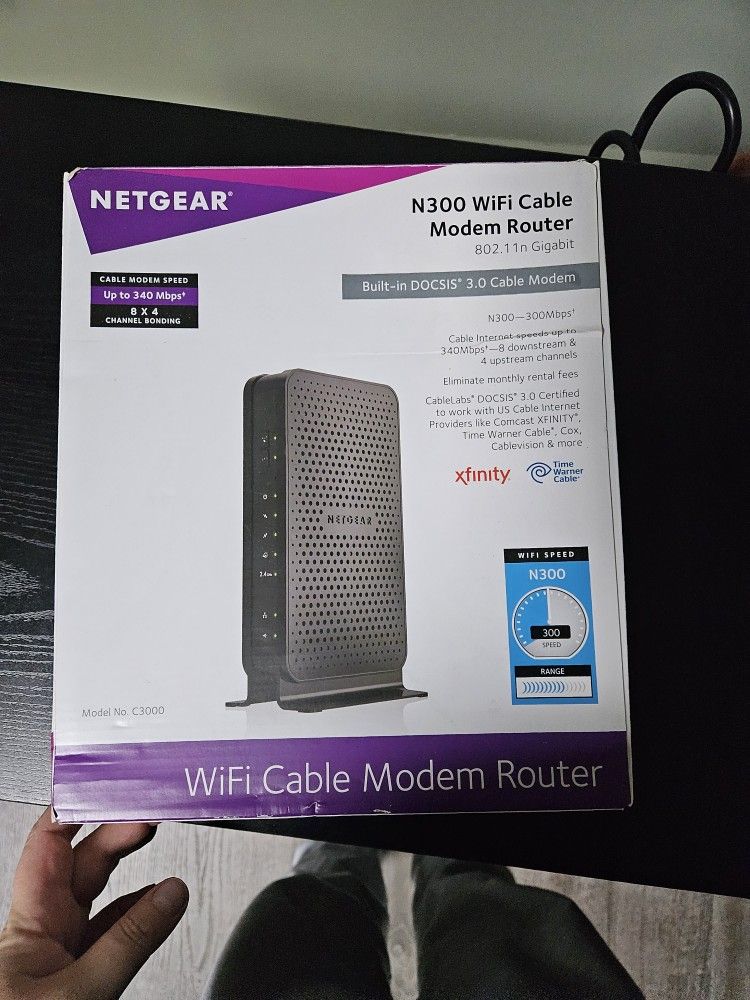 Netgear N300 WIFI Cable Modem Router