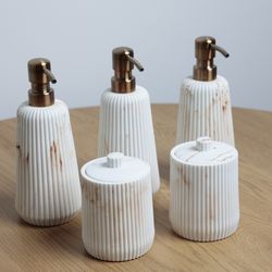 Bathroom Soap & Q-Tip Cannisters