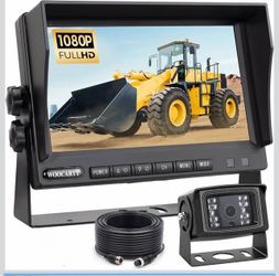 WOOCARTY Brand new Magnetic Wireless Trailer Camera 7" IPS DVR Screen + Solar Powered / Night Vision