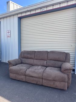 🛋️ Brown Super Cushioned Sofa | COUCH+DELIVERY $200